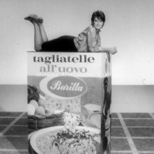 Mina durante un Carosello per Barilla