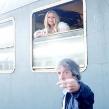 Sapore di te: il regista Carlo Vanzina in una foto dal set con Martina Stella