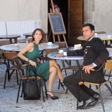 Don Matteo 9: Giorgia Surina e Simone Montedoro in una scena