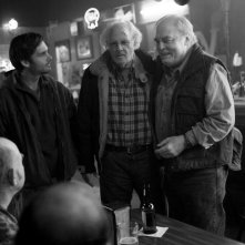 Nebraska: un'immagine di Will Forte, Stacy Keach e Bruce Dern tratta dal film