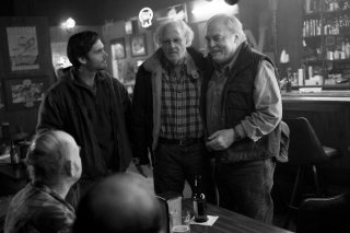 Nebraska: un'immagine di Will Forte, Stacy Keach e Bruce Dern tratta dal film