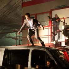 Jack Ryan - L'iniziazione: Chris Pine e Kevin Costner in una scena concitata