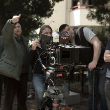 Anita B.: Roberto Faenza con la sua troupe in una foto dal set