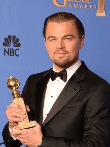 Golden Globe 2014: Leonardo DiCaprio con il premio per The Wolf of Wall Street