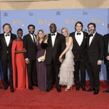 Golden Globes 2014: Steve McQueen con il cast di 12 anni schiavo, premiato come miglior film drammatico
