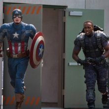 Captain America: The Winter Soldier: Chris Evans e Anthony Mackie in azione