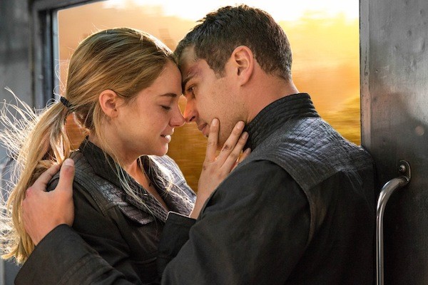 Divergent: un tenero momento tra Shailene Woodley e Theo James