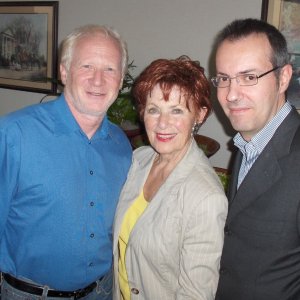 Happy Days: il presidente del fan club, Giuseppe Ganelli, con Don Most e Marion Ross a Milwakee nel 2008
