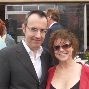 Happy Days: il presidente del fan club, Giuseppe Ganelli, con Erin Moran a Milwakee nel 2008