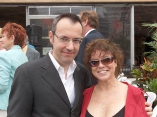 Happy Days: il presidente del fan club, Giuseppe Ganelli, con Erin Moran a Milwakee nel 2008