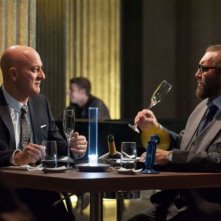 La gente che sta bene: Claudio Bisio insieme a Diego Abatantuono in una scena del film