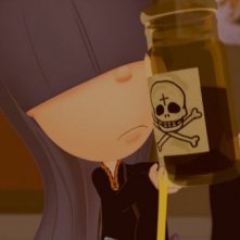 La scuola pià pazza del mondo: la super secchiona Mutsuko in una scena del film d'animazione