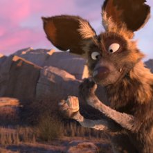 Khumba: il cane selvatico Skalk in una scena del film