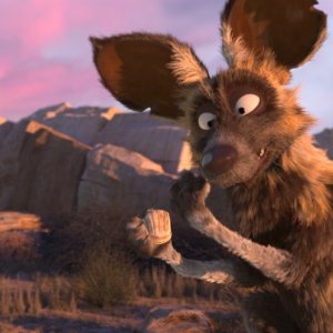 Khumba: il cane selvatico Skalk in una scena del film