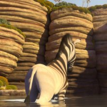 Khumba: la zebra Khumba affronta il deserto in una scena del film