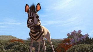 Khumba: la zebra Khumba protagonista della storia in una scena del film