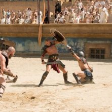 Hercules: La leggenda ha inizio, Kellan Lutz combatte contro il nemico in una scena del film