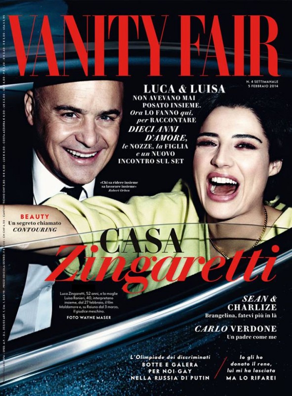 Luca Zingaretti Con Luisa Ranieri Sulla Cover Di Vanity Fair Gennaio 2014 297627