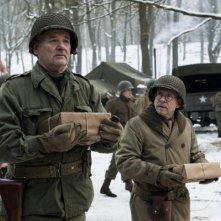The Monuments Men: Bill Murray e Bob Balaban in una scena del film
