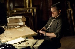 The Monuments Men: Matt Damon è pensieroso
