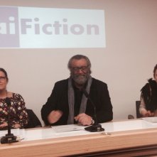 L'assalto: Diego Abatantuono alla conferenza di presentazione della fiction a Milano