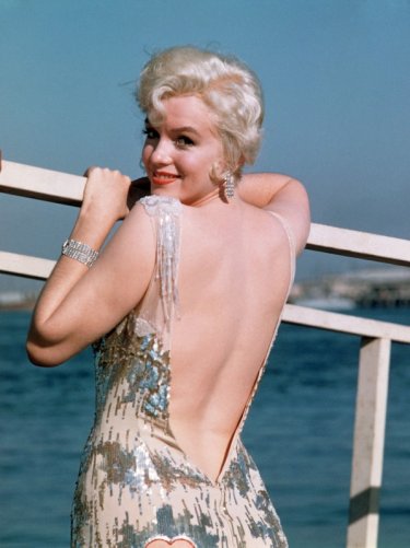 Marilyn Monroe sul set di A qualcuno piace caldo (1959)