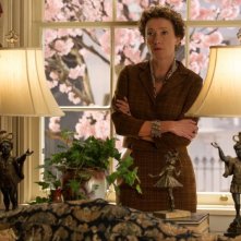 Saving Mr. Banks: Emma Thompson nei panni della scrittrice Pamela Lyndon Travers in una scena