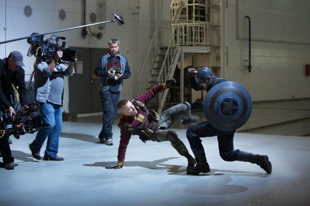 Captain America Il Soldato D Inverno Chris Evans Ina Una Scena Di Combattimento 298007