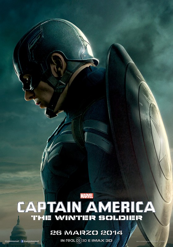 Captain America The Winter Soldier Il Character Poster Italiano Di Chris Evans Nei Panni Di Steve Ro 297894