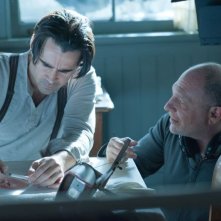 Storia d'inverno: il regista del film Akiva Goldsman sul set con Colin Farrell