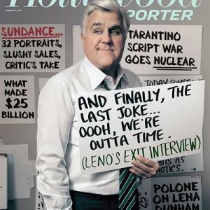 Jay Leno sulla cover di The Hollywood Reporter (febbraio 2014)