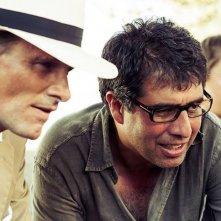 Viggo Mortensen sul set de I due volti di gennaio con il regista Hossein Amini