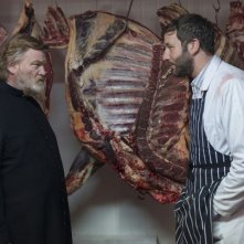 Calvario: Chris O'Dowd e Brendan Gleeson in una scena