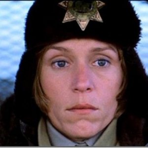 Frances McDormand in una scena di Fargo