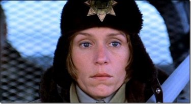 Frances McDormand in una scena di Fargo