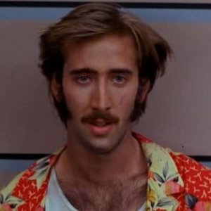 Nicolas Cage in una scena di Arizona Junior
