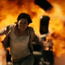 No Man's Land: Nan Yu in una scena del film in fuga