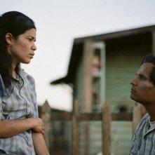 Cesar Chavez: Michael Pena e America Ferrera in una scena del film