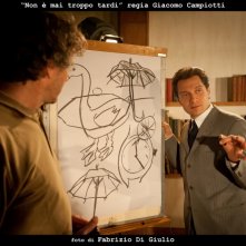 Claudio Santamaria in una scena della fiction Non è mai troppo tardi