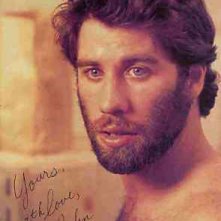 John Travolta in una foto promo autografata per Urban Cowboy