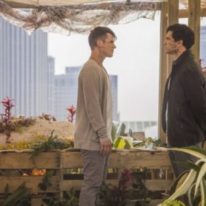 Star-Crossed: Johnathon Schaech e Matt Lanter in una scena dell'episodio These Violent Delights Have Violent Ends