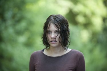 The Walking Dead: un primo piano di Lauren Cohan nell'episodio Detenuti