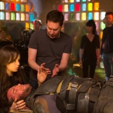 X-Men: Giorni di un futuro passato - Bryan Singer illustra la scena ad Ellen Page e Hugh Jackman