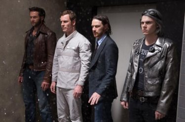 X-Men: Giorni di un futuro passato - Hugh Jackman, Michael Fassbender, James McAvoy ed Evan Peters in azione