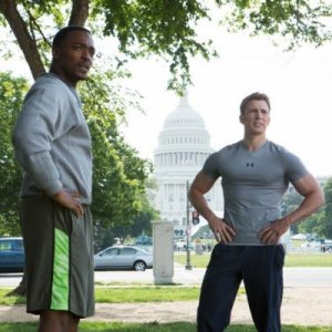 Captain America: The Winter Soldier: Chris Evans e Anthony Mackie in tenuta sportiva