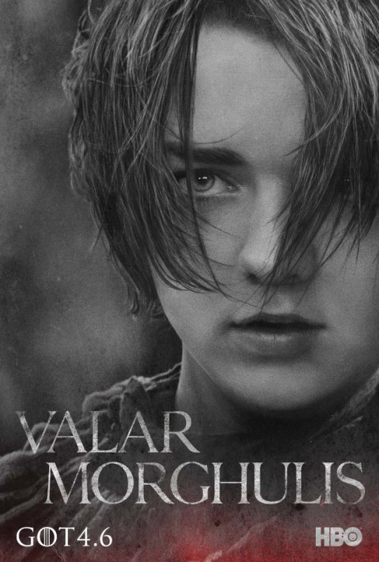 Character Poster Per Arya Stark Per La Quarta Stagione De Il Trono Di Spade 300065