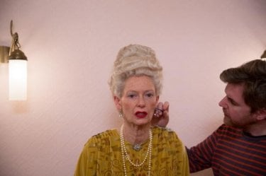 The Grand Budapest Hotel: Tilda Swinton al trucco