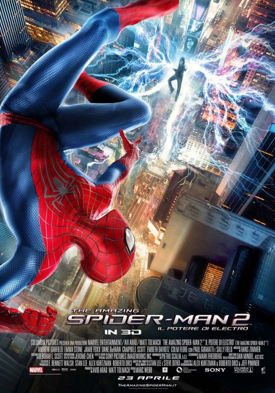 The Amazing Spider Man 2 Spider Man Contro Electro In Una Delle Bellissime Locandine Italiane 300272