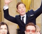 Oscar 2014: Benedict Cumberbatch, Jared Leto e il photobombing