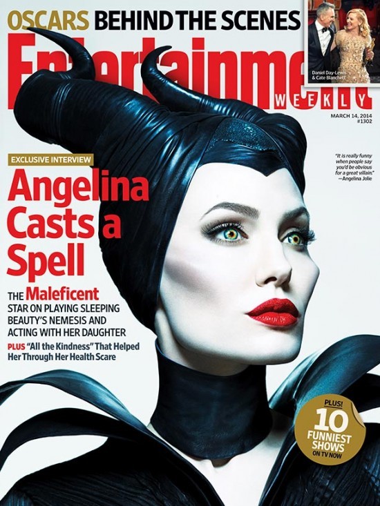 Malefica Un Primo Piano Di Angelina Jolie Sulla Copertina Di Entertainment Weekly 300866